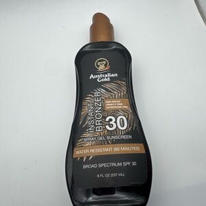Australian Gold Instant Bronzer Spray Gel Sunscreen - Black and Brown